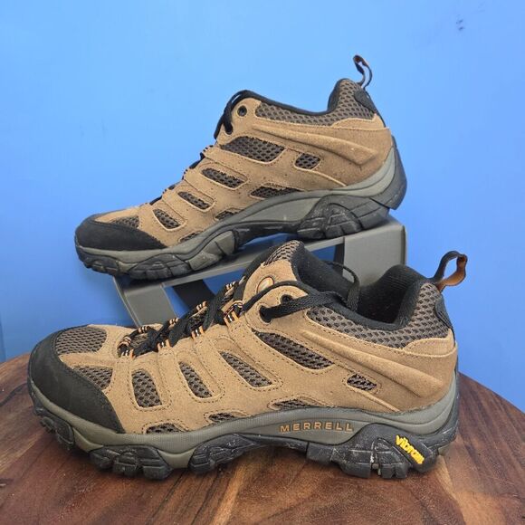 Merrell Moab 2 Ventilator Low Hiking Shoe Earth Brown Trail Boot Men's 9 J87729 - Picture 3 of 10